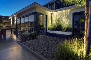 Inspirationsfoto mit LED-Beleuchtung – Gabionen LED beleuchtung