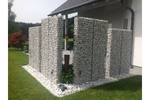 Gabione mit Yellow Sun Bruchstein – Yellow Sun Bruchstein