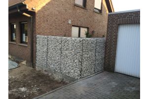 Gabione mit Yellow Sun Bruchstein – Yellow Sun Bruchstein